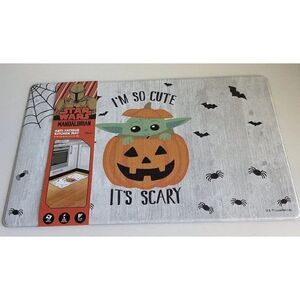 Star Wars Mandalorian Baby Yoda Anti Fatigue Kitchen Mat Grogu Halloween NEW